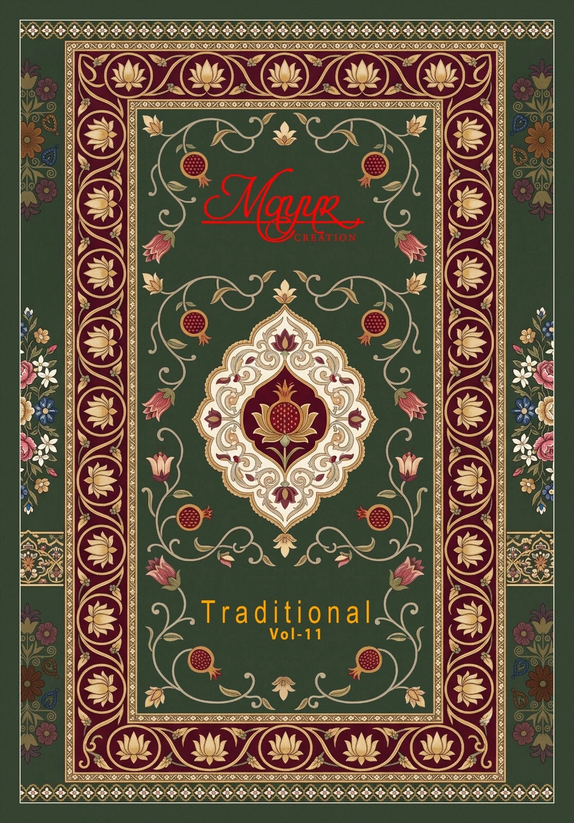 Mayur Traditional Vol 11 — Pure Cotton Printed, Unstitched Dress Materials, mayur wholesale from Surat — view 1