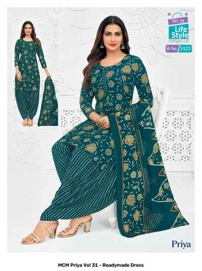 MCM Priya Vol 31 - Readymade Dress — Pure Cotton Printed, Stitched Suits, MCM wholesale from Surat — view 14