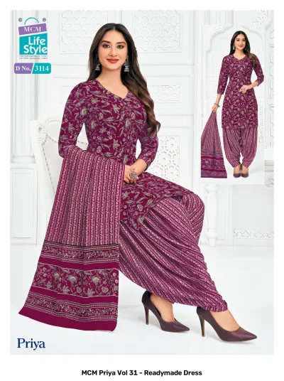 MCM Priya Vol 31 - Readymade Dress — Pure Cotton Printed, Stitched Suits, MCM wholesale from Surat — view 6