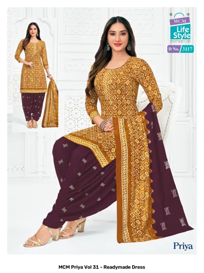 MCM Priya Vol 31 - Readymade Dress — Pure Cotton Printed, Stitched Suits, MCM wholesale from Surat — view 8