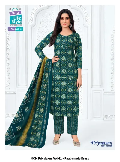 MCM Priyalaxmi Vol 41 - Readymade Dress — Pure Cotton Printed, Stitched Suits, MCM Lifestyle wholesale from Surat — view 16