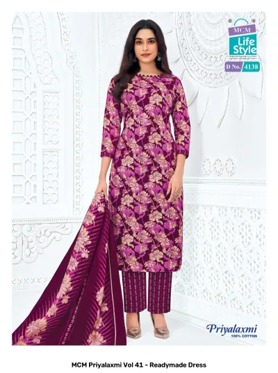 MCM Priyalaxmi Vol 41 - Readymade Dress — Pure Cotton Printed, Stitched Suits, MCM Lifestyle wholesale from Surat — view 18