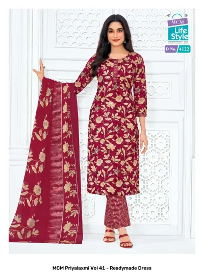 MCM Priyalaxmi Vol 41 - Readymade Dress — Pure Cotton Printed, Stitched Suits, MCM Lifestyle wholesale from Surat — view 2