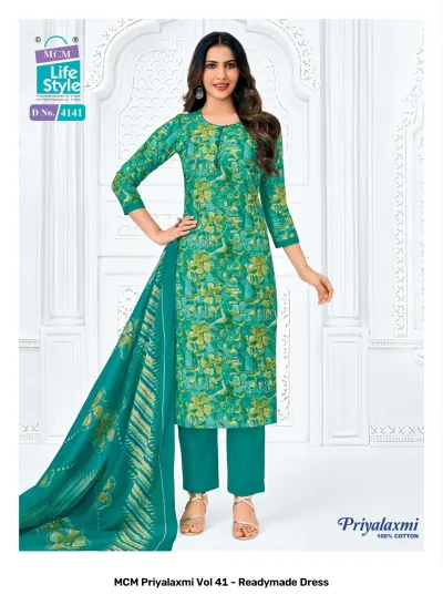 MCM Priyalaxmi Vol 41 - Readymade Dress — Pure Cotton Printed, Stitched Suits, MCM Lifestyle wholesale from Surat — view 21