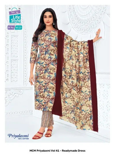 MCM Priyalaxmi Vol 41 - Readymade Dress — Pure Cotton Printed, Stitched Suits, MCM Lifestyle wholesale from Surat — view 3