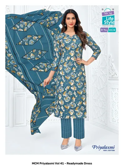 MCM Priyalaxmi Vol 41 - Readymade Dress — Pure Cotton Printed, Stitched Suits, MCM Lifestyle wholesale from Surat — view 4
