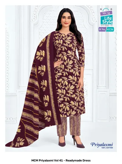MCM Priyalaxmi Vol 41 - Readymade Dress — Pure Cotton Printed, Stitched Suits, MCM Lifestyle wholesale from Surat — view 7