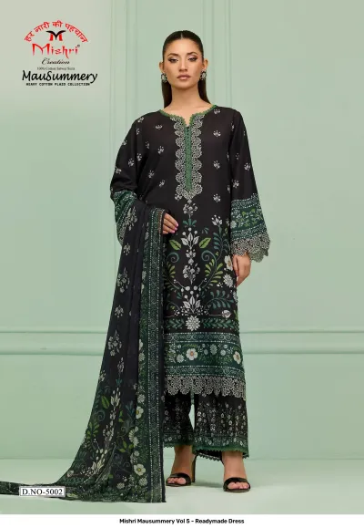 Mishri Mausummery Vol 5 - Readymade Dress — Heavy Lawn Cotton Printed, Pakistani Readymade Suits, Mishri Creation wholesale from Surat — view 3