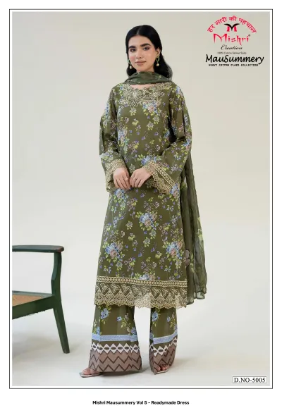 Mishri Mausummery Vol 5 - Readymade Dress — Heavy Lawn Cotton Printed, Pakistani Readymade Suits, Mishri Creation wholesale from Surat — view 6