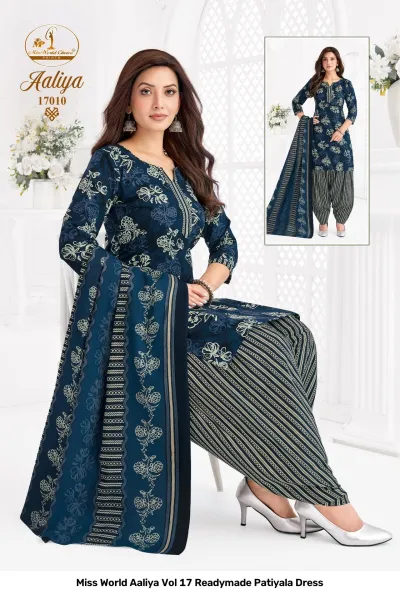 Miss World Aaliya Vol 17 Readymade Patiyala Dress — Pure Cotton Printed, Unstitched Dress Materials, Miss wholesale from Surat — view 10