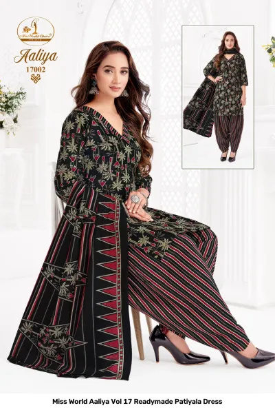 Miss World Aaliya Vol 17 Readymade Patiyala Dress — Pure Cotton Printed, Unstitched Dress Materials, Miss wholesale from Surat — view 2