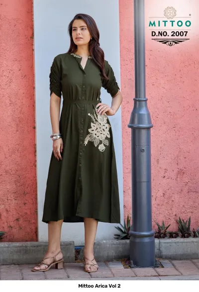Mittoo Arica Vol 2 — Kurtis Catalog, Mittoo wholesale from Surat — view 2
