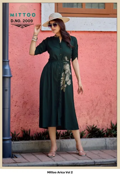 Mittoo Arica Vol 2 — Kurtis Catalog, Mittoo wholesale from Surat — view 3
