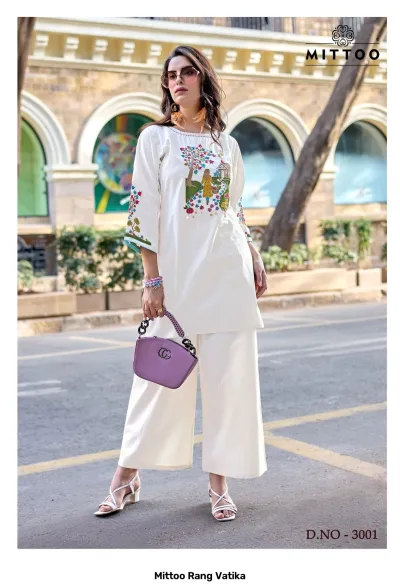 Mittoo Rang Vatika — Kurti Pant Sets, Mittoo wholesale from Surat — view 2