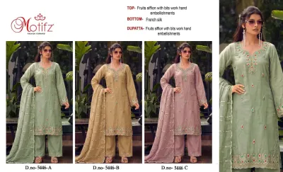 Motifz 5446 — Pakistani Suits, Motifz wholesale from Surat — view 4