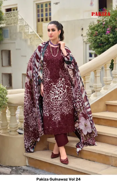 Pakiza Gulnawaz Vol 24 — Pakistani Suits, Pakiza Prints wholesale from Surat — view 3