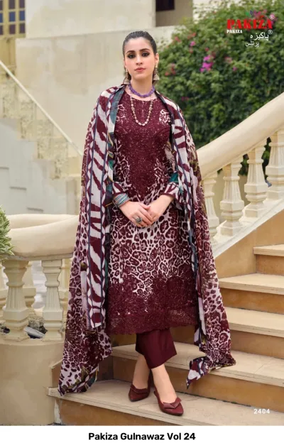 Pakiza Gulnawaz Vol 24 — Pakistani Suits, Pakiza Prints wholesale from Surat — view 4