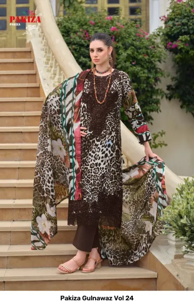 Pakiza Gulnawaz Vol 24 — Pakistani Suits, Pakiza Prints wholesale from Surat — view 5