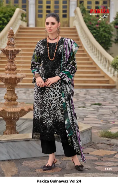 Pakiza Gulnawaz Vol 24 — Pakistani Suits, Pakiza Prints wholesale from Surat — view 6