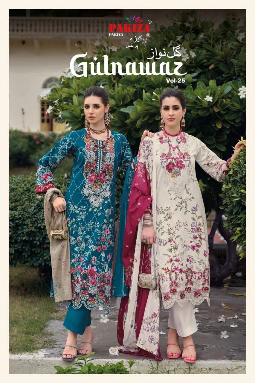 Pakiza Gulnawaz Vol 25 — Pakistani Suits, Pakiza Prints wholesale from Surat — view 1
