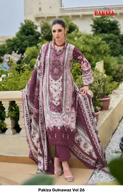 Pakiza Gulnawaz Vol 26 — Pakistani Suits, Pakiza Prints wholesale from Surat — view 4