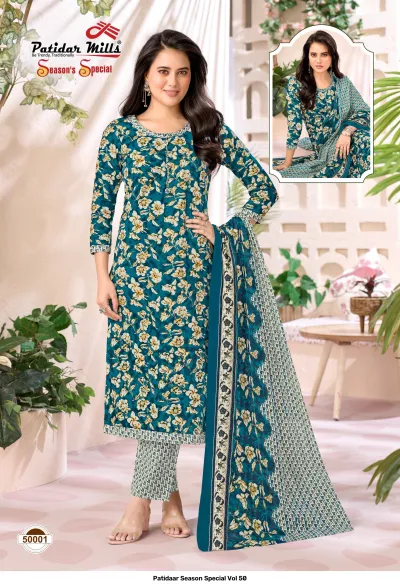 Patidaar Season Special Vol 50 — Pure Cotton Printed, Unstitched Dress Materials, Patidaar wholesale from Surat — view 2
