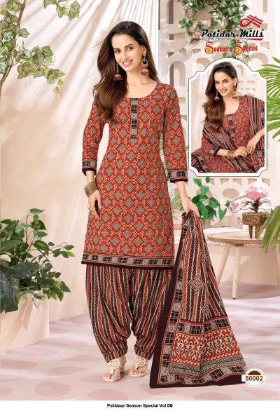 Patidaar Season Special Vol 50 — Pure Cotton Printed, Unstitched Dress Materials, Patidaar wholesale from Surat — view 3