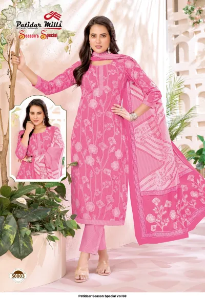 Patidaar Season Special Vol 50 — Pure Cotton Printed, Unstitched Dress Materials, Patidaar wholesale from Surat — view 4