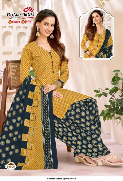 Patidaar Season Special Vol 50 — Pure Cotton Printed, Unstitched Dress Materials, Patidaar wholesale from Surat — view 6