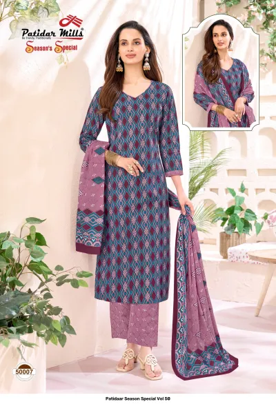 Patidaar Season Special Vol 50 — Pure Cotton Printed, Unstitched Dress Materials, Patidaar wholesale from Surat — view 8