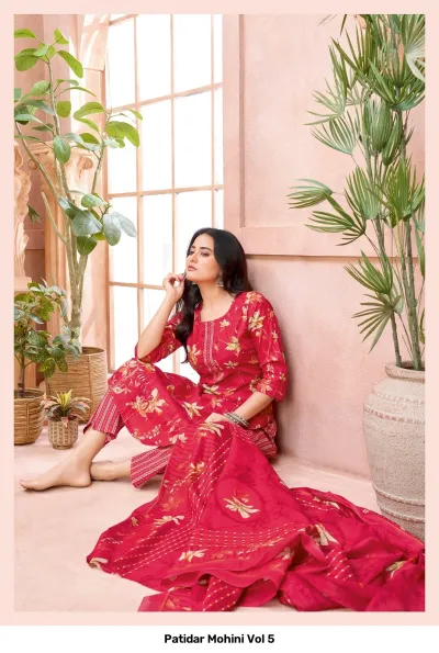 Patidar Mohini Vol 5 — Pure Cotton Printed, Stitched Suits, Patidar wholesale from Surat — view 12