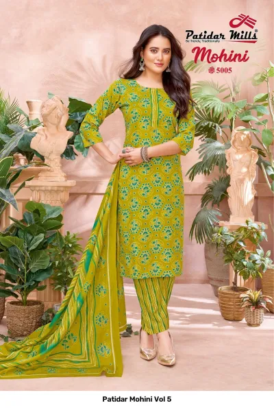 Patidar Mohini Vol 5 — Pure Cotton Printed, Stitched Suits, Patidar wholesale from Surat — view 8