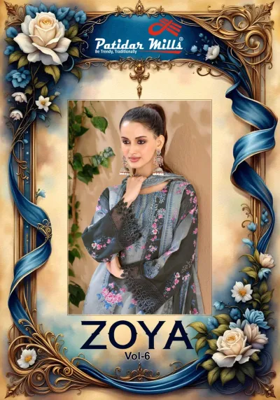 Patidar Zoya Vol 6 — Karachi Pattern Dress, Patidar Mills wholesale from Surat — view 1