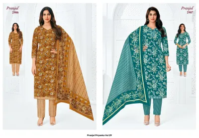 Pranjul Priyanka Vol 29 — Unstitched Dress Materials, Pranjul Fashion wholesale from Surat — view 5