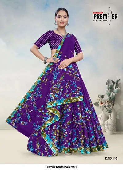 Premier South Malai Vol 3 — Sarees, Premier Suits &amp; Sarees wholesale from Surat — view 11