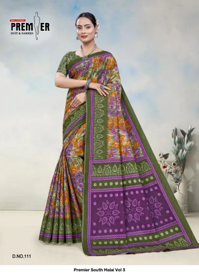 Premier South Malai Vol 3 — Sarees, Premier Suits &amp; Sarees wholesale from Surat — view 12