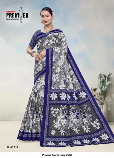 Premier South Malai Vol 3 — Sarees, Premier Suits &amp; Sarees wholesale from Surat — view 16