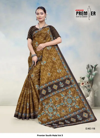 Premier South Malai Vol 3 — Sarees, Premier Suits &amp; Sarees wholesale from Surat — view 19