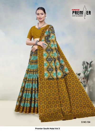 Premier South Malai Vol 3 — Sarees, Premier Suits &amp; Sarees wholesale from Surat — view 5
