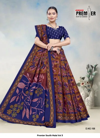 Premier South Malai Vol 3 — Sarees, Premier Suits &amp; Sarees wholesale from Surat — view 7