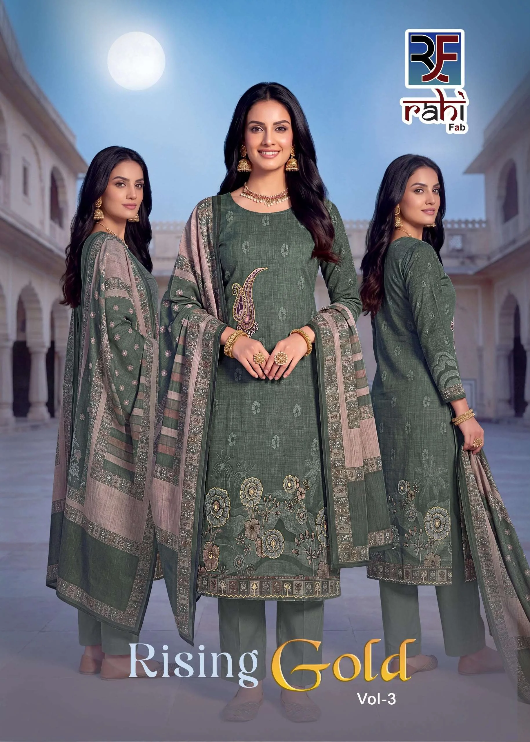 Rahi Rising Gold Vol 3 - Readymade Dress — Stitched Suits, Rahi Fab wholesale from Surat — view 1
