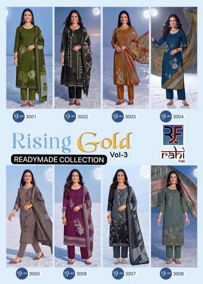 Rahi Rising Gold Vol 3 - Readymade Dress — Stitched Suits, Rahi Fab wholesale from Surat — view 10