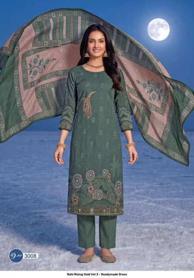 Rahi Rising Gold Vol 3 - Readymade Dress — Stitched Suits, Rahi Fab wholesale from Surat — view 9