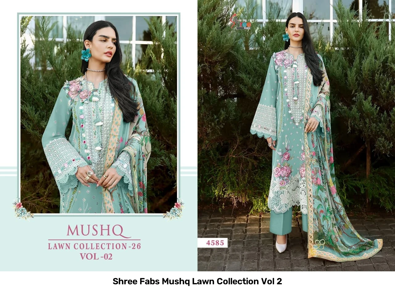 Shree Fabs Mushq Lawn Collection Vol 2 2