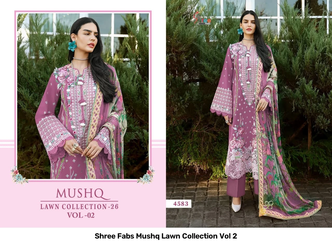 Shree Fabs Mushq Lawn Collection Vol 2 3