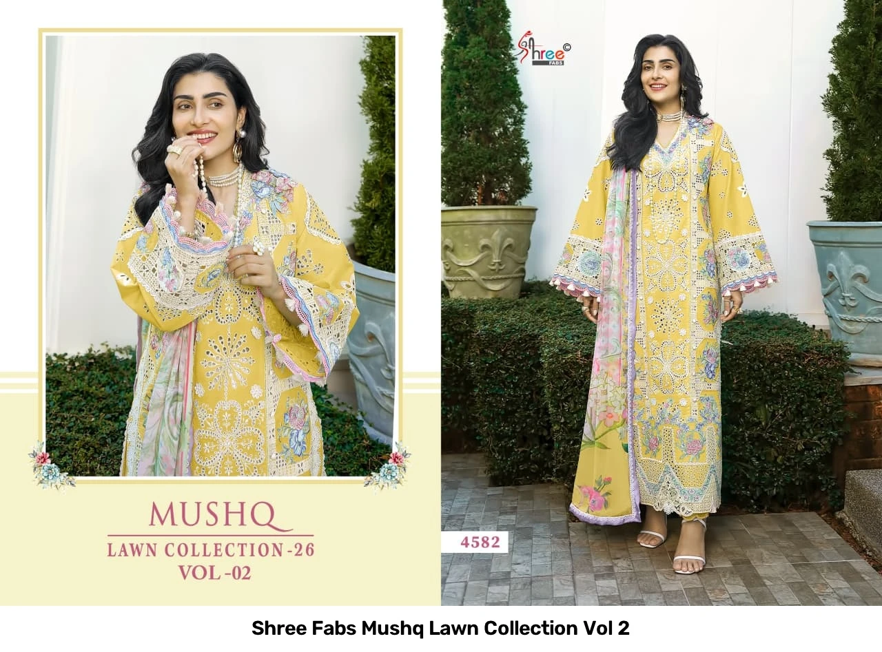 Shree Fabs Mushq Lawn Collection Vol 2 6
