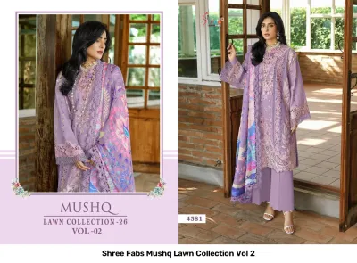 Shree Fabs Mushq Lawn Collection Vol 2 — Pakistani Suits, Shree Fabs wholesale from Surat — view 7