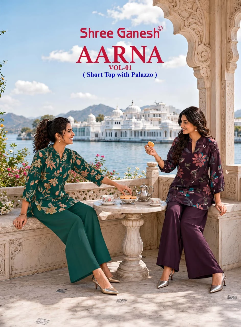 Shree Ganesh Aarna Vol 1 — Co Ord Sets, Shree Ganesh Print wholesale from Surat — view 1