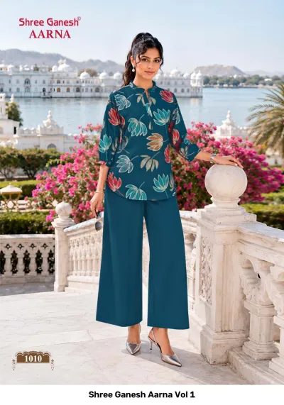 Shree Ganesh Aarna Vol 1 — Co Ord Sets, Shree Ganesh Print wholesale from Surat — view 10