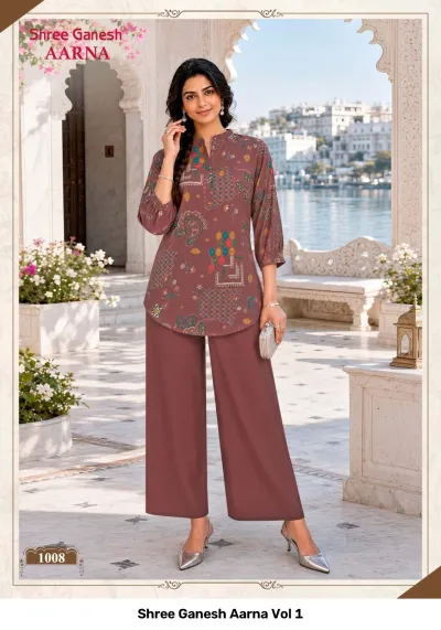 Shree Ganesh Aarna Vol 1 — Co Ord Sets, Shree Ganesh Print wholesale from Surat — view 2